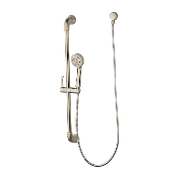 Pfister Arterra 6-Spray Hand Shower with Wall Bar in Brushed Nickel ...