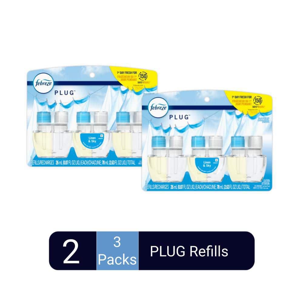 Febreze Plug Air Freshener Oil Refills Variety Pack 3 ct