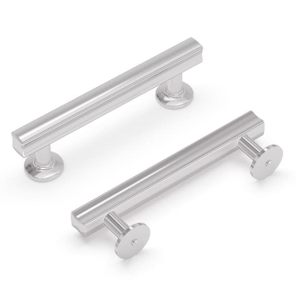 HICKORY HARDWARE Woodward 3-3/4 in. (96 mm) Chrome Cabinet Pull (10-Pack)
