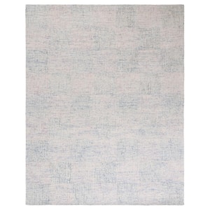 Metro Blue/Ivory 8 ft. x 10 ft. Distressed Area Rug