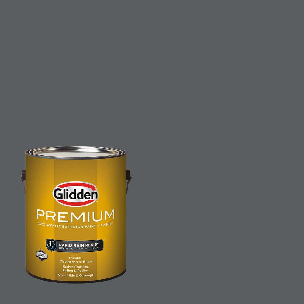 Glidden Premium 1 gal. PPG1011-6 Glazed Granite Flat Exterior