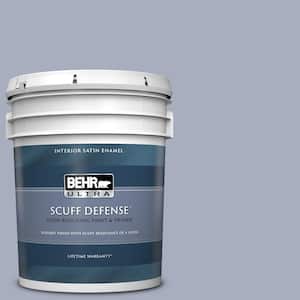 5 gal. #ICC-55 Hydrangea Blossom Extra Durable Satin Enamel Interior Paint & Primer