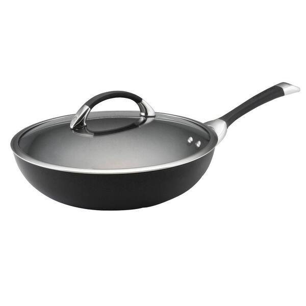 Circulon Symmetry 12 In Hard Anodized Aluminum Nonstick Stir Fry In