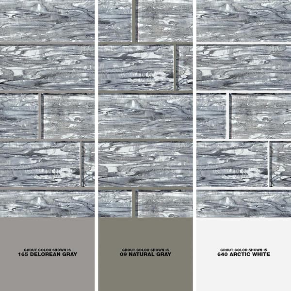 Jeffrey Court Abalone Gray 3 in. x 12 in. Glossy Glass Wall Tile (1 sq. ft. / pack) Jeffrey Court Abalone Gray 3 in. x 12 in. Glossy Glass Wall Tile (1 sq. ft. / pack)