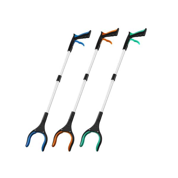 32 in. Grabber Reacher Tool Foldable Pickup Tool 3-Pack with 360 Rotating Jaw Magnetic Tip Lightweight