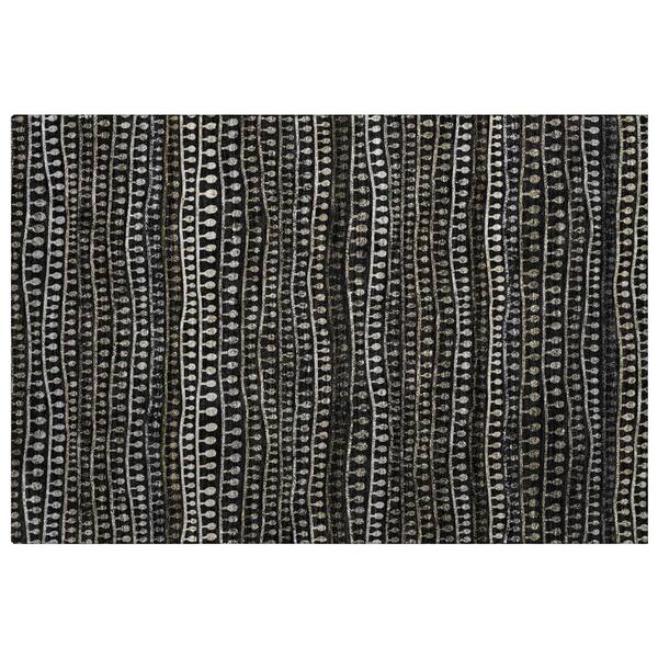 Dream Shag Premium Machine Washable Abstract ADS823 Taupe 3 ft. x 4 ft. Area Rug