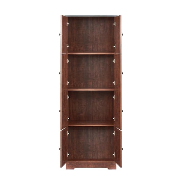 Tall Storage Cabinet with 4 Storage Shelves for Bathroom Living