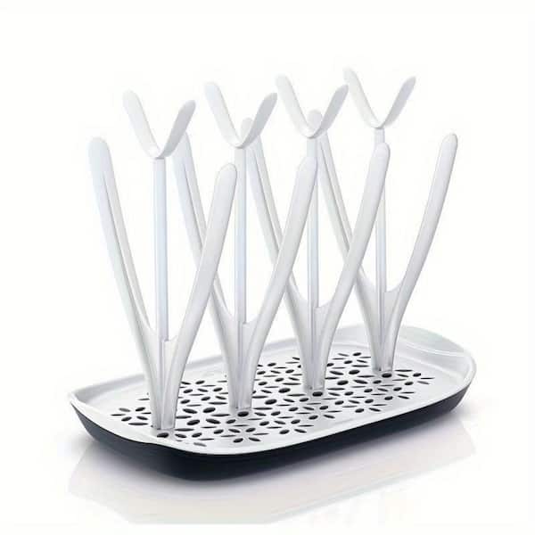Baby Bottle Dish Rack Space Saving Countertop Baby Bottle Holder, Drying Rack for Baby Bottles Accessories