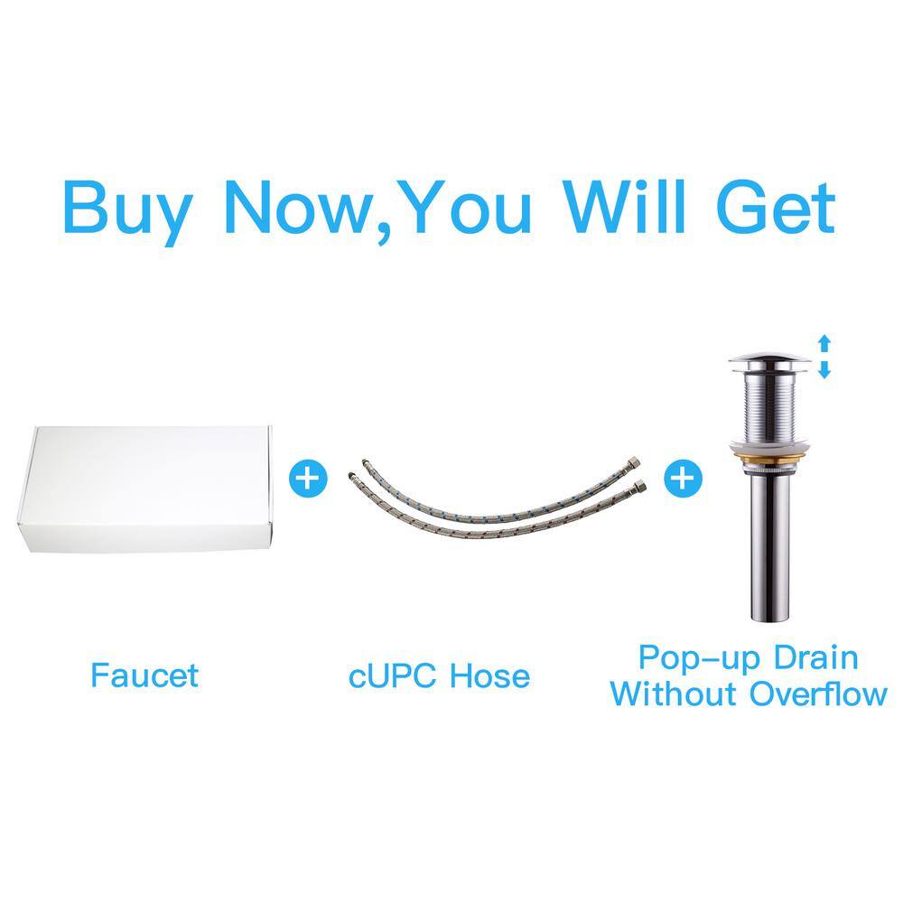 Polished Chrome Single-Handle Waterfall Vessel Bathroom Faucet