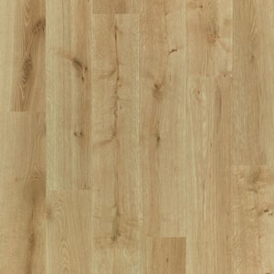 Defense+ 7.48 in. W Dayglow Golden Oak Waterproof Laminate Wood Flooring (19.63 sq. ft./case)