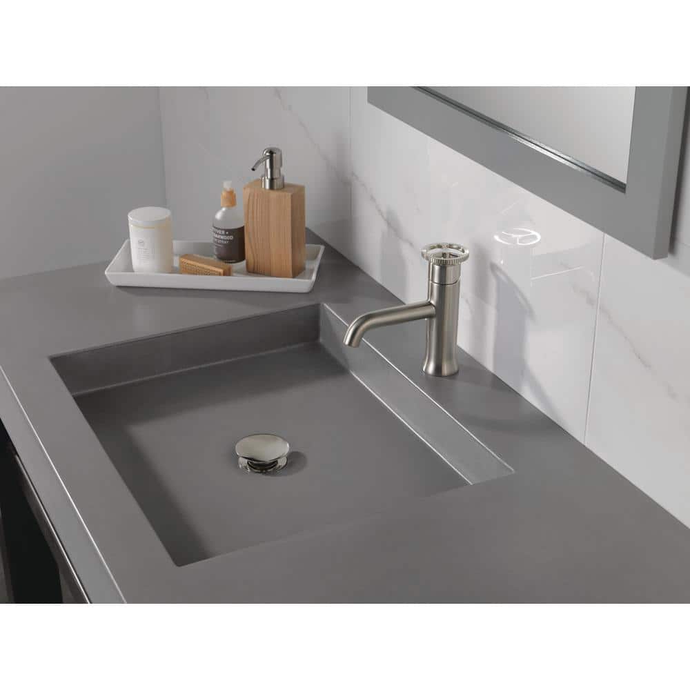 Sleek Stainless Steel Modern Single Hole Bathroom Faucet