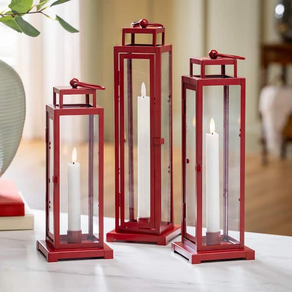 Evergreen Enterprises 16 in. Christmas Lanterns with LED Candle