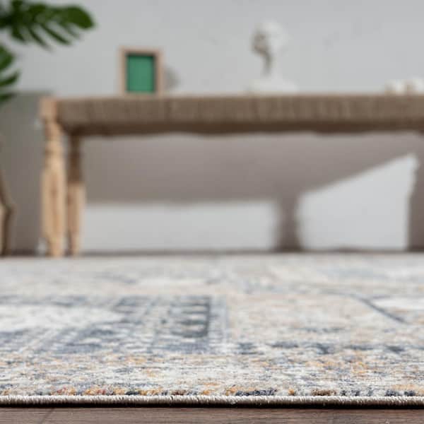 2 ft. x 3 ft. Beige Sonoma Tribal Polyester Area Rug