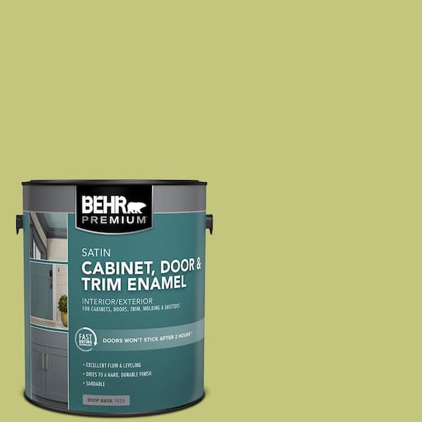 1 gal. #P360-4 Soda Pop Satin Enamel Interior/Exterior Cabinet, Door & Trim Paint