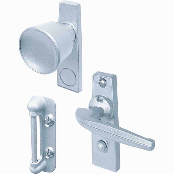 Prime-Line Tulip Knob Latch, 1-3/4 in. Mounting Holes, Aluminum