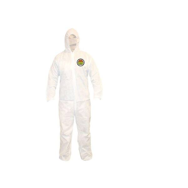Cordova C-MAX Men's XX-Large White Value Pack SMS Coverall with Attached Hood (3-Pack)