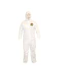 C-MAX Men's Extra Large White Value Pack SMS Coverall with Attached Hood (3-Pack)