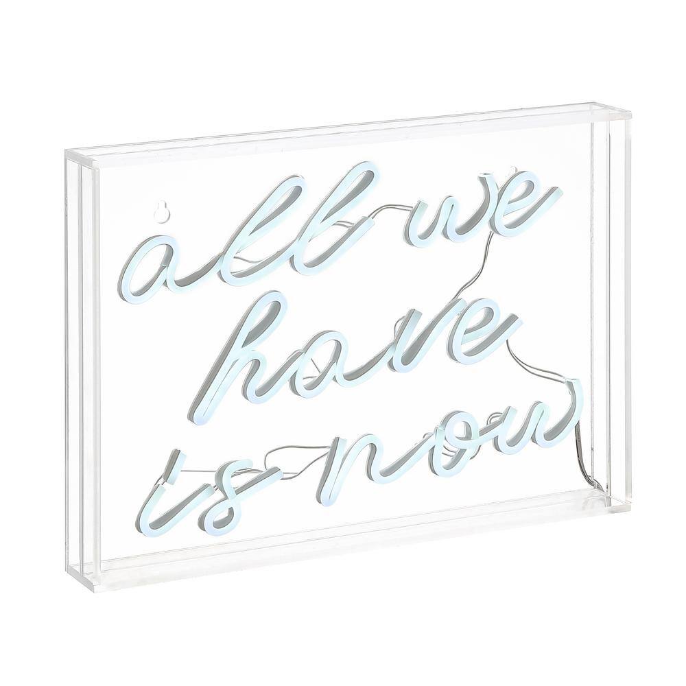 White Acrylic Box USB LED Neon Light Sign