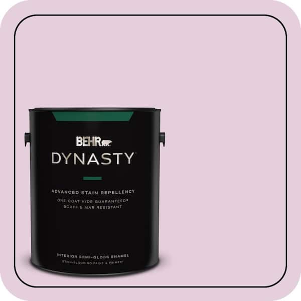 BEHR DYNASTY 1 gal. #680C-3 Rose Glow Semi-Gloss Enamel Interior Stain-Blocking Paint & Primer