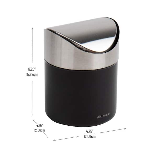 Mini Desktop Trash Can,Tiny Garbage Can with Trash Bags,1.5L Small