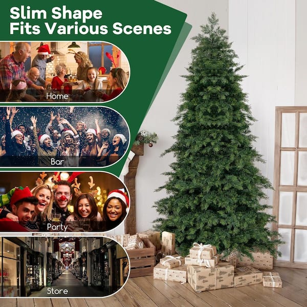 ANGELES HOME 6 ft. Green Unlit Artificial Christmas Tree Green