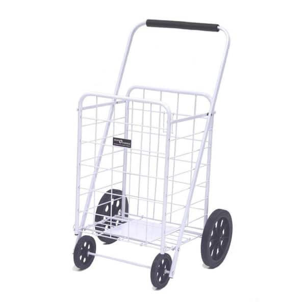 Easy Wheels Super Shopping Cart in White