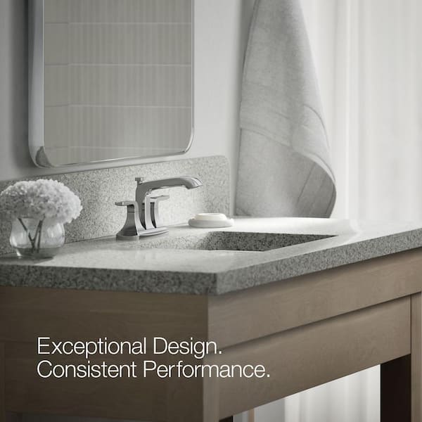 KOHLER Rubicon 4 in. Centerset 2-Handle Bathroom Faucet in