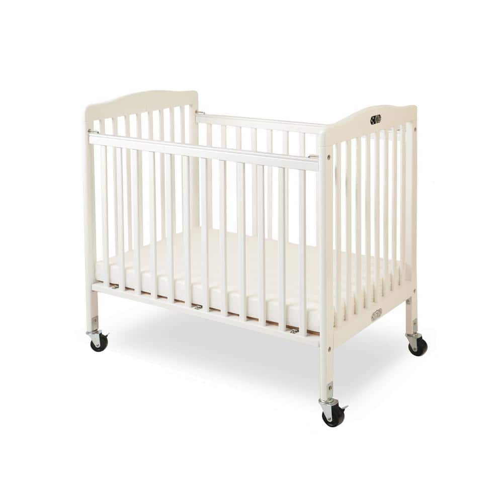 LA Baby Little Wood Crib-Mini/Portable Folding Wood Crib-White -  L.A. Baby, CW-883A-W