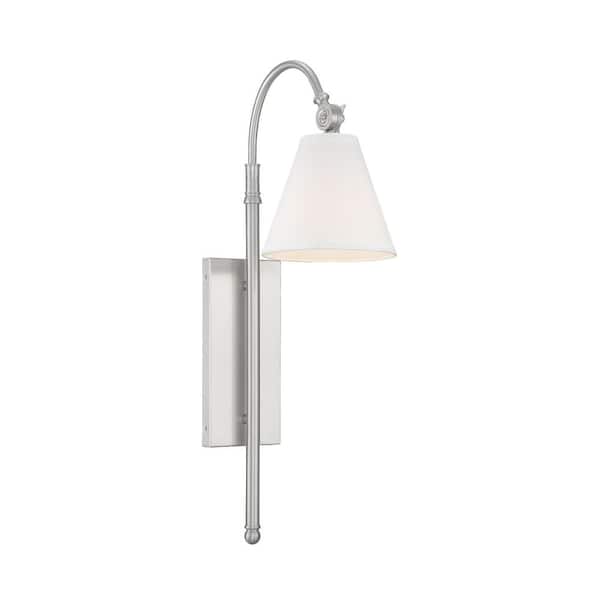 Rutland 1-Light Wall Sconce in Satin Nickel