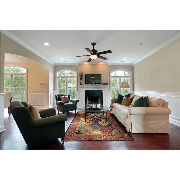 India House Multicolor 5 ft. x 8 ft. Persian Traditional Area Rug