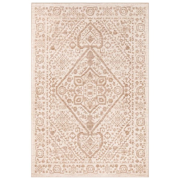 Concord Global Trading Mystic Medallion Ivory 5 ft. x 8 ft. Traditional Area Rug
