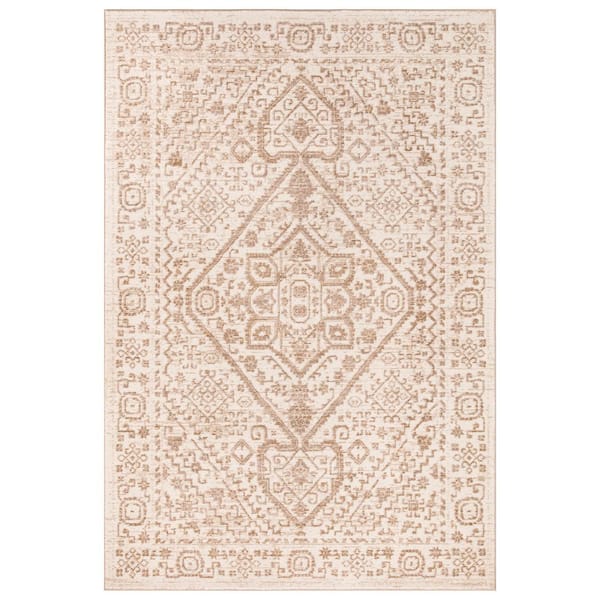 Concord Global Trading Mystic Medallion Ivory 7 ft. x 9 ft. Traditional Area Rug
