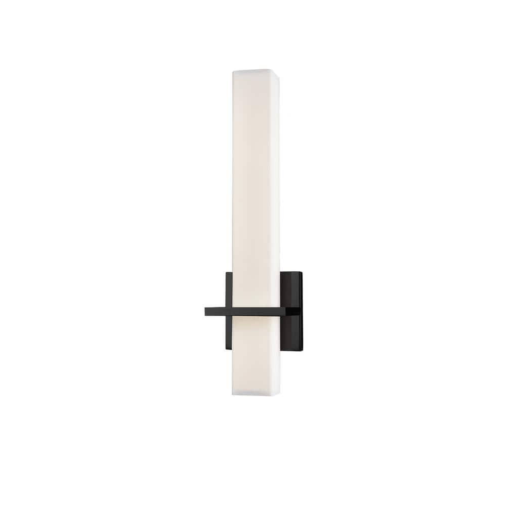 Nepal Black LED Dimmable Wall Sconce, 18" Height