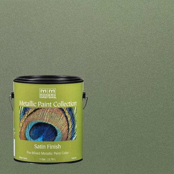 Modern Masters 1 gal. Ivy Water-Based Satin Metallic Interior Paint