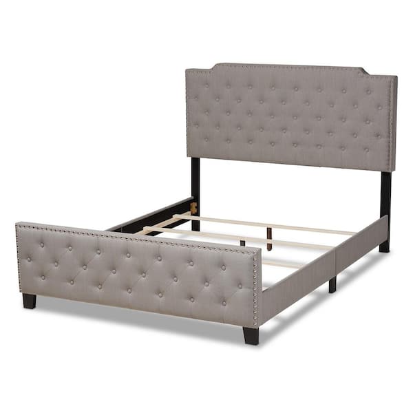 Baxton Studio Marion Grey Full Size Panel Bed