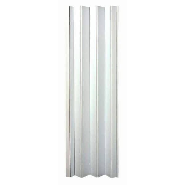 Spectrum 36 in. x 96 in. Oakmont Vinyl White Accordion Door