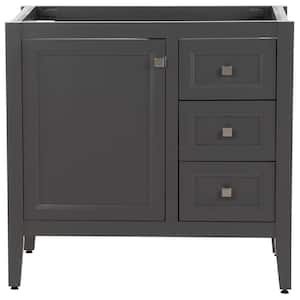 Darcy 36 in. W x 22 in. D Bath Vanity Cabinet Only in Shale Gray