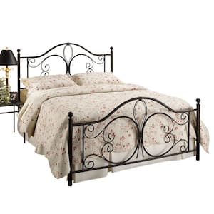 Milwaukee Brown Full Headboard and Footboard Bed with Frame