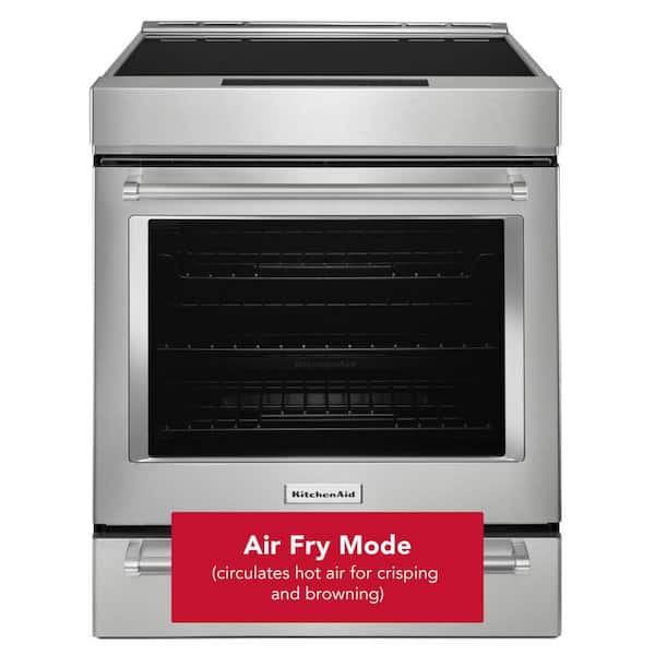 30-Inch 4 Burner Element Induction Slide-In Convection Range with Air Fry