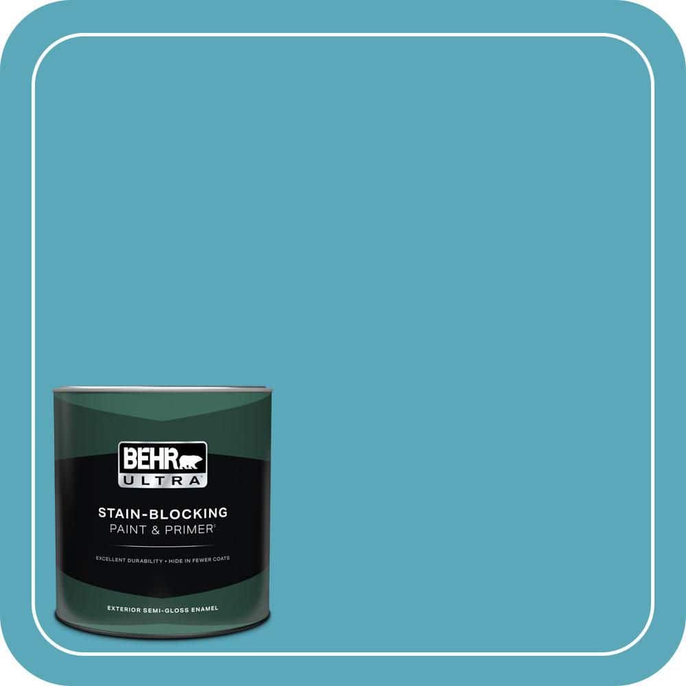 1 qt. #T15-11 Sonic Blue Semi-Gloss Enamel Exterior Paint & Primer price history on PriceWatchPro