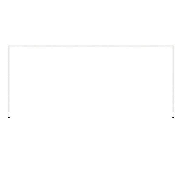 Justincity Adjustable Over the Table Rod Stand with Clamps 13 in. 42 in. Tall 29-98 Length White for Wedding Party Decoration