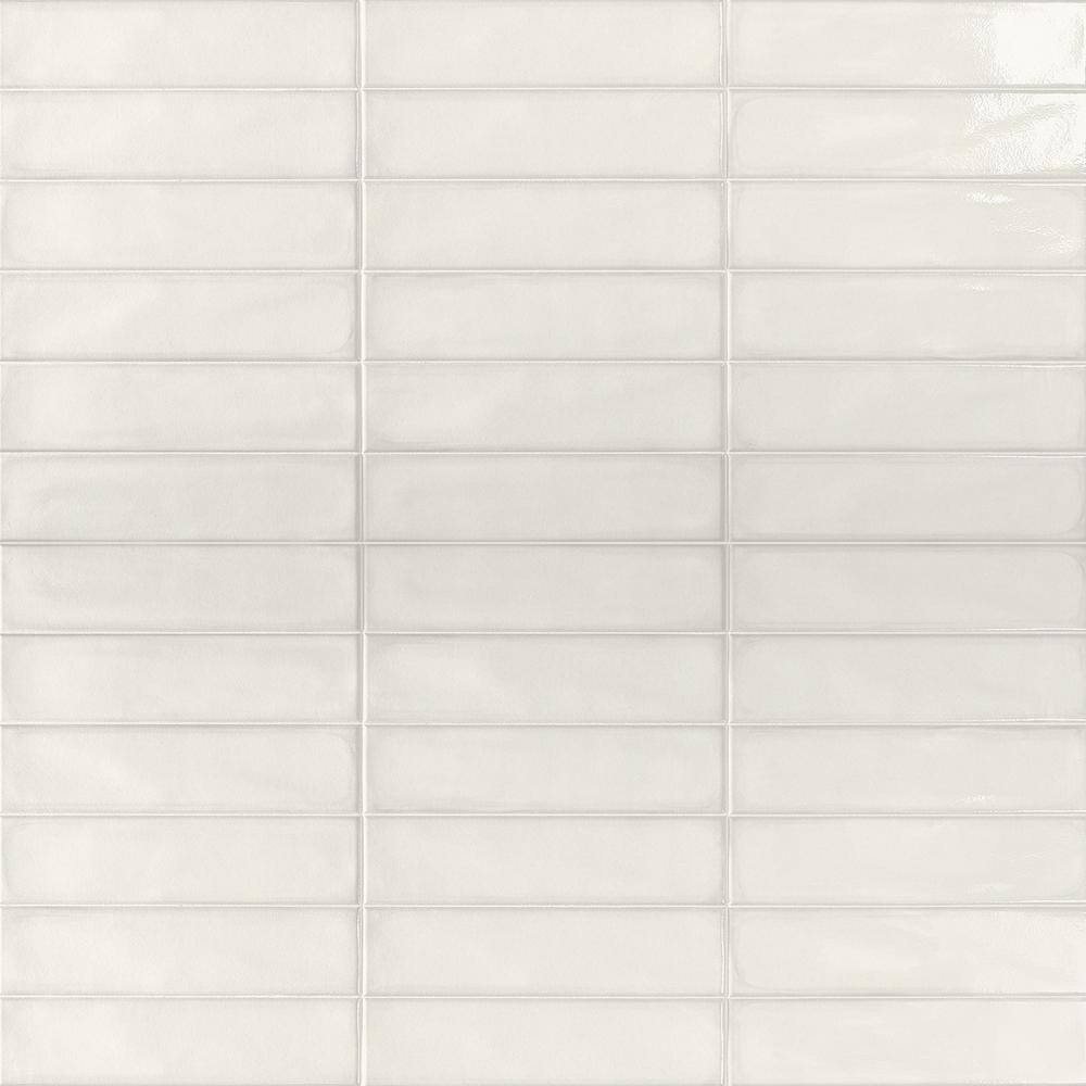 Stacy Garcia Bianco Polished Porcelain Subway Wall Tile