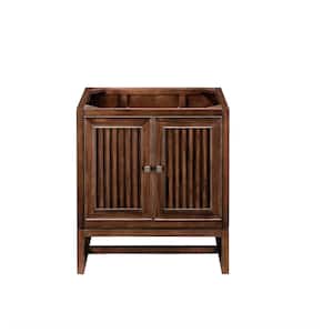Athens 29.8 in W x 23.1 in D x 33.5 in H Bath Vanity Cabinet without Top in Mid Century Acacia