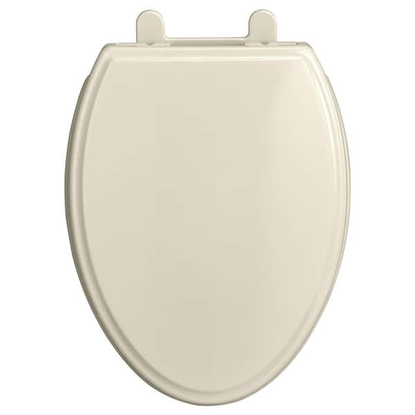 American Standard Traditional Slow-Close EverClean Elongated Closed Front Toilet Seat in Linen