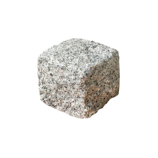 Nantucket Pavers Cobblestone 4 in. x 4 in. x 4 in. Gray Granite Edging (250-Pieces/83 lin. ft./Pallet)