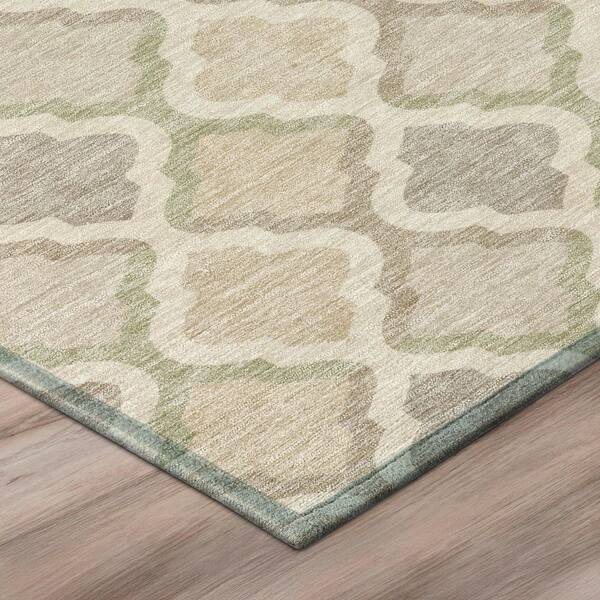 Chantille Machine Washable Indoor/Outdoor Abstract ACN3138 Beige 2 ft. x 7 ft. Runner Rug