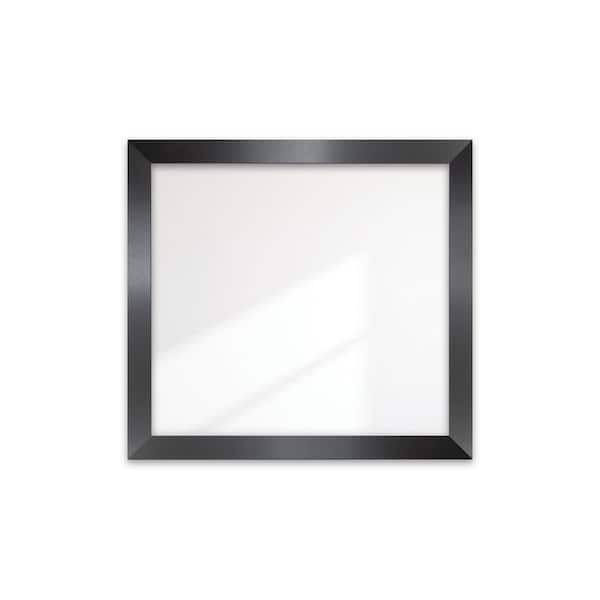 BrandtWorks 40 in. W x 43 in. H Black Satin Accent Framed Wide Wall Mirror