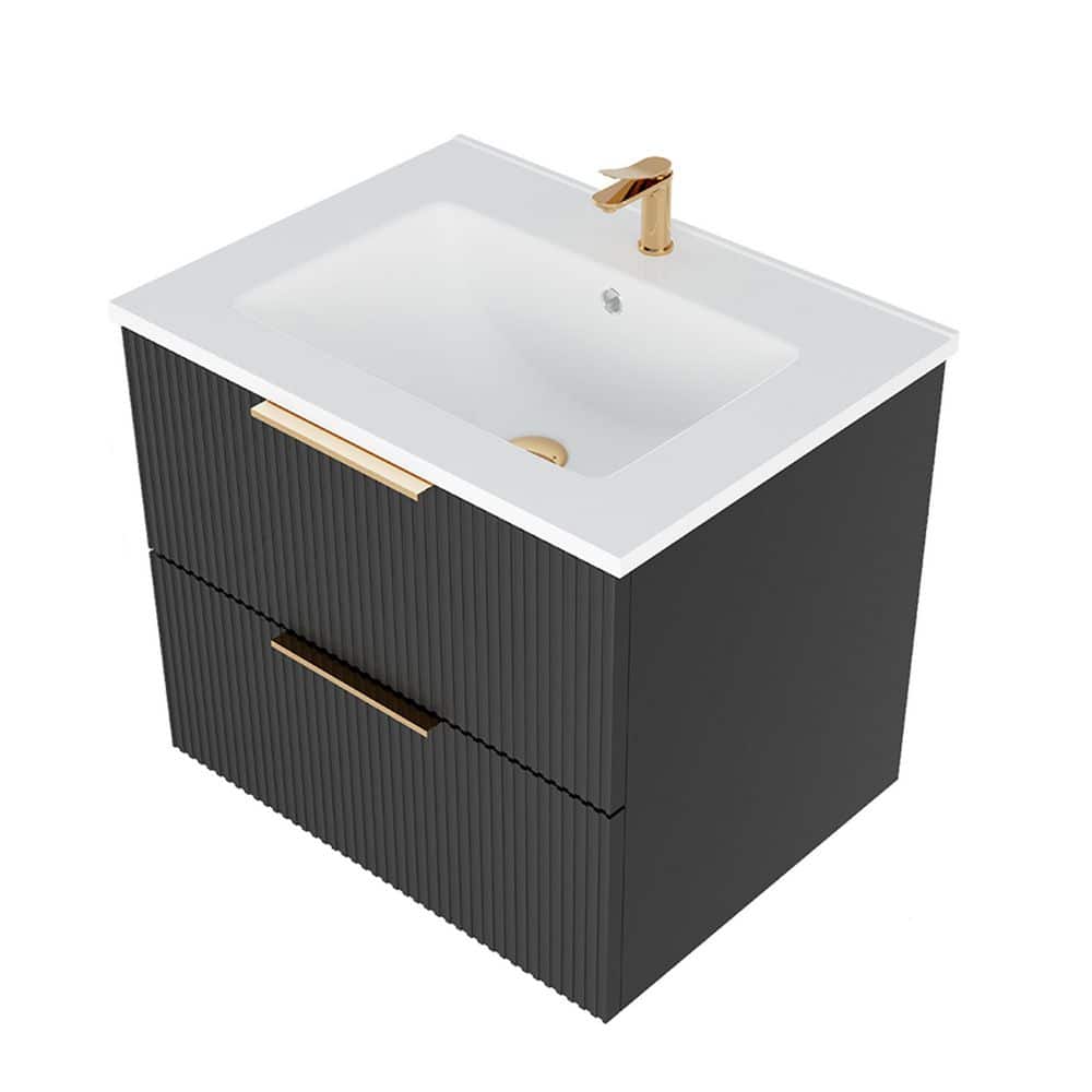 29.13 in. Bath Vanity Cabinet without Top with Drawer in Black with Storage price history on PriceWatchPro