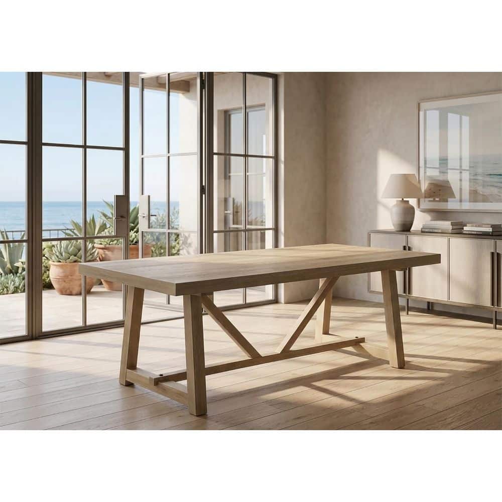 Best Master Furniture Malibu Kepler Driftwood Wood 84 in. W