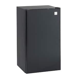 18.5 in. 3.3 cu. ft. Mini Refrigerator in Black with Freezer